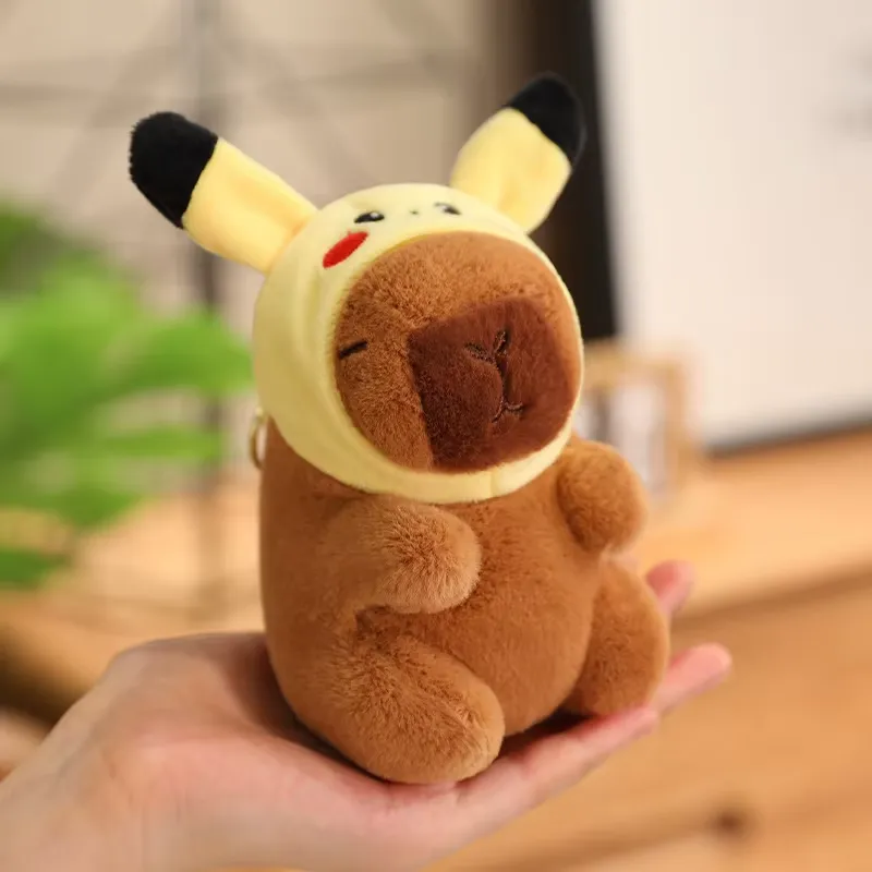 Peluche Capybara Pikachou 12cm