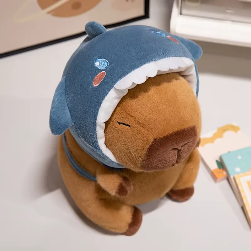 Peluche Capybara Sharkinou 23cm