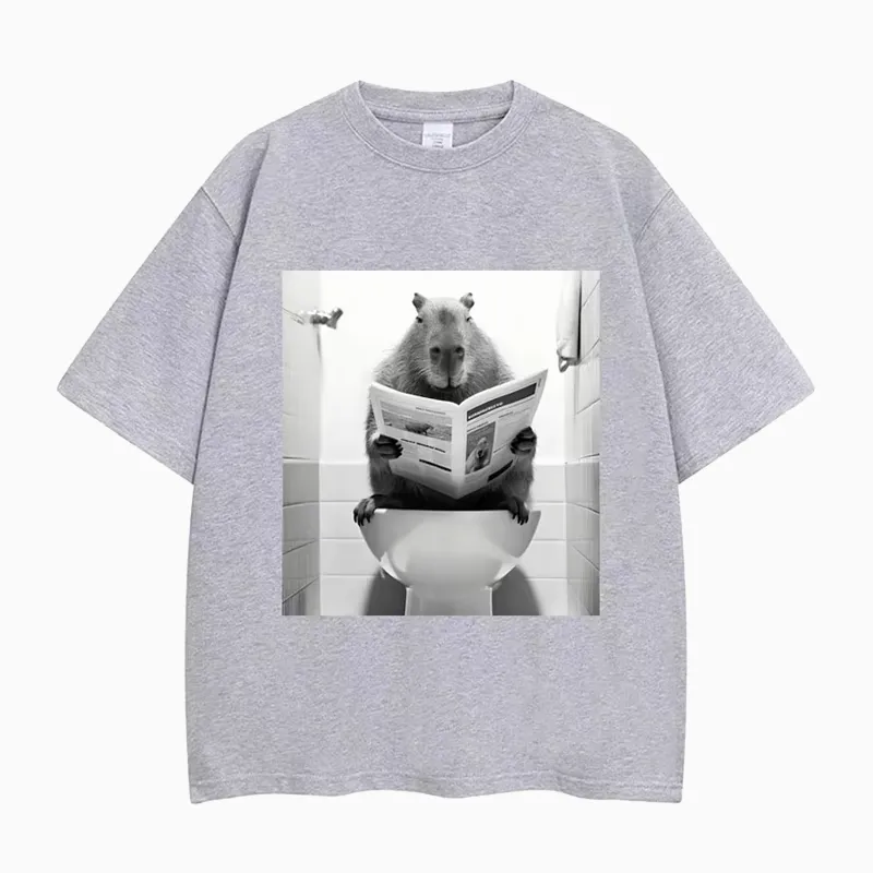 T-shirt Capybara ChillPress Gris