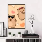 Poster Capybara Duo Amour