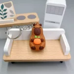 porte-clé capybara orange