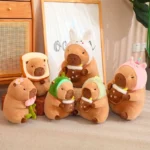 Collection 6 Peluches Capybara Kawaii Capypack