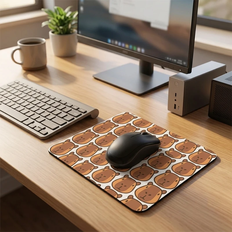 Tapis de souris antidérapant Capybara Bureau